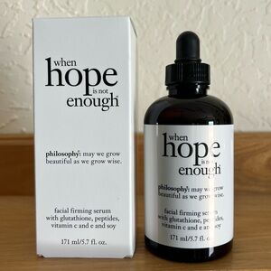 Philosophy When Hope is Not Enough Facial Firming Serum - NWOT